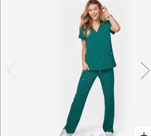 FIGS Kade scrub pants Hunter Green *READ descrpxn*